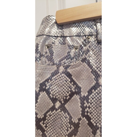 GOLDEN GOOSE Embossed Leather Mini Skirt Size s/4/IT40 - Picture 3 of 8